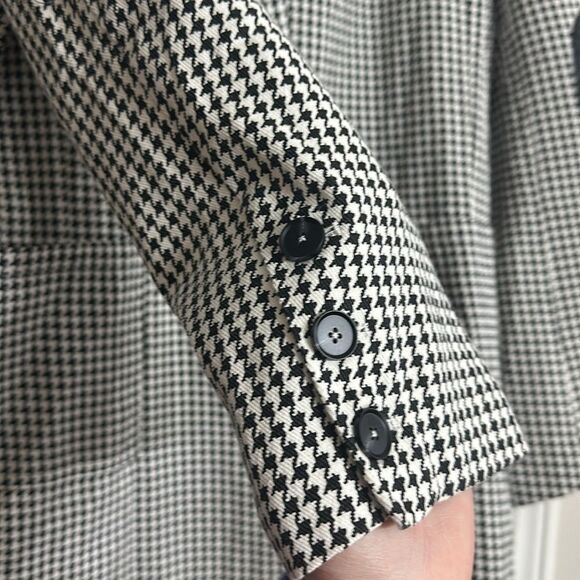 POL Black and White Oversized Houndstooth Blazer Size S - Picture 4 of 7